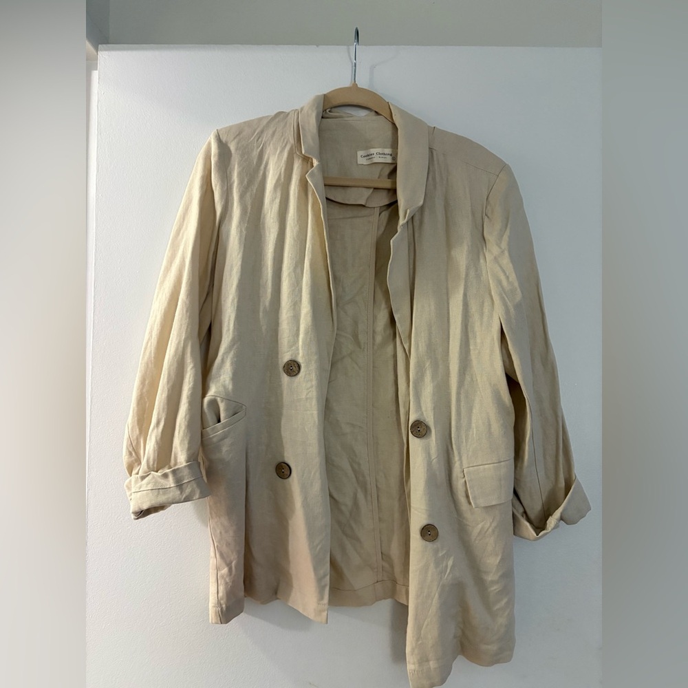 Linen Beige Blazer